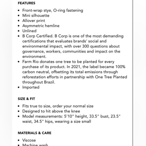 Farm Rio jungle scarf floral linen blend mini skirt - Picture 12 of 12